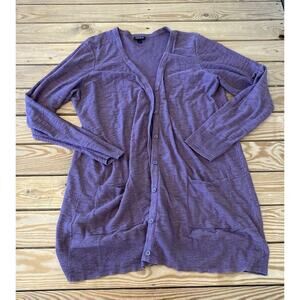 Torrid Button Up Cardigan Sweater Size 2 Women’s Purple